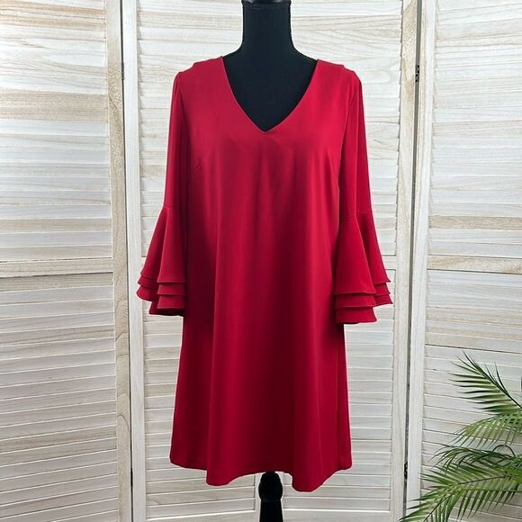 Anna Cate Kylie Dress Scarlet Red Medium - Picture 1 of 13